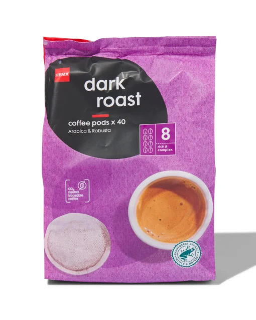 Hema dark roast coffeepods