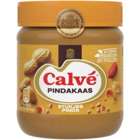 Calve Pindakaas stukjes pinda