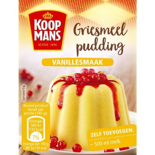 Koopmans griesmeelpudding vanille