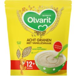 Olvarit acht granen met vanillesmaak 12+