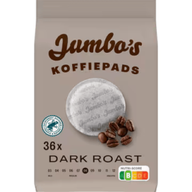 Jumbo dark roast 36st.