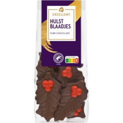 AH Excellent dark chocolate holly leaves