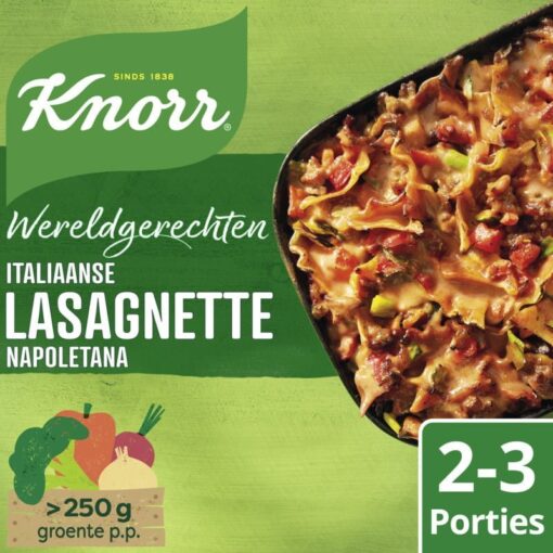 Knorr world meals Italian lasagnette napoletana